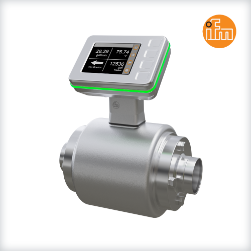 Sanitary flow meter with IO-Link - ifm